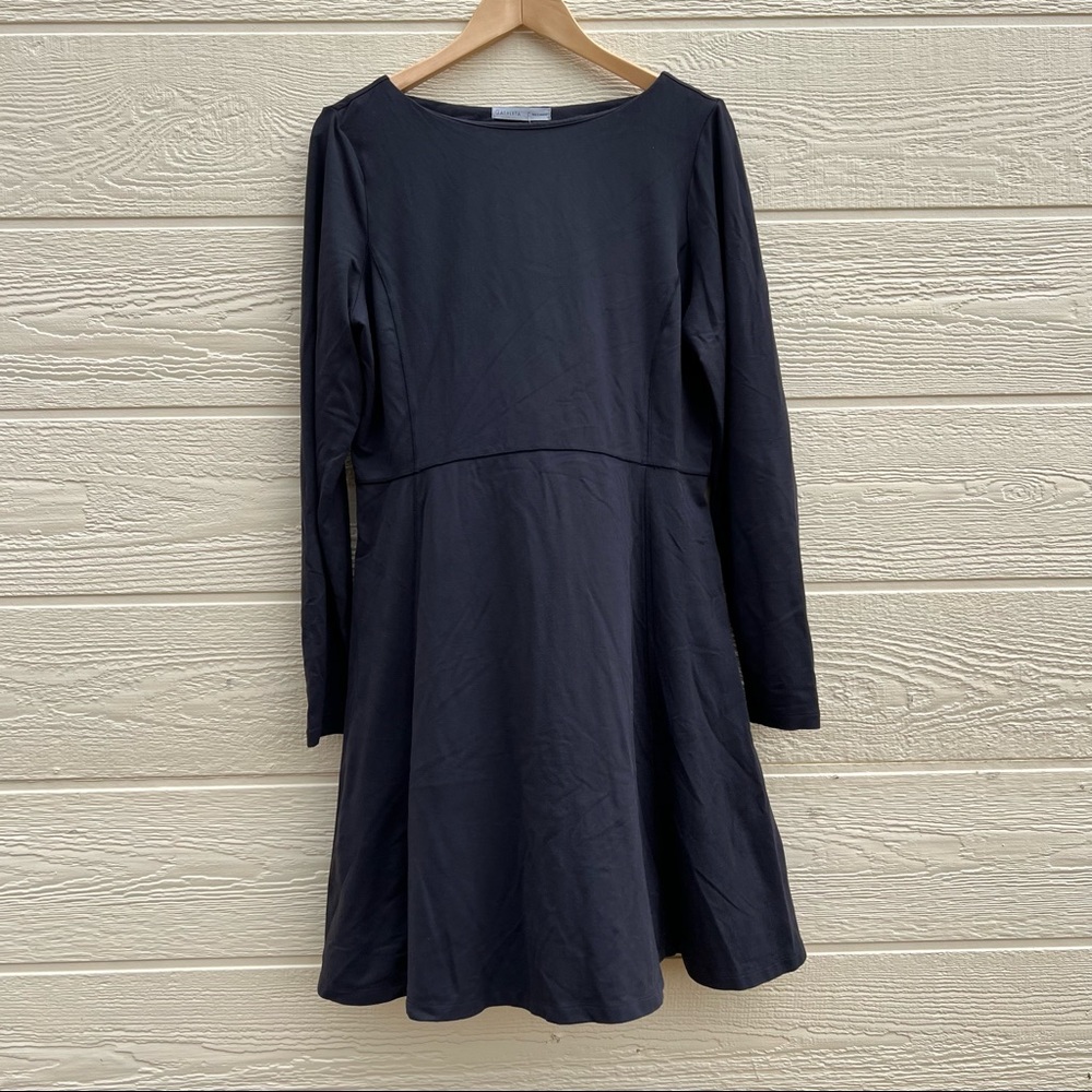 Athleta midi dress, long sleeve dress, Athletic